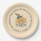 Assiettes En Carton Symboles Halloween éffrayant motif (Devant)