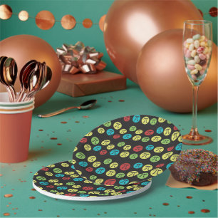 Assiettes En Carton Symboles Pi Modes Colorés Math Plaque Papier Théma