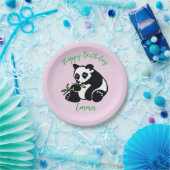 Assiettes En Carton Sympa graphique PANDA ours - Joyeux anniversaire - (Fête)