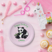 Assiettes En Carton Sympa graphique PANDA ours - Joyeux anniversaire - (Fête)