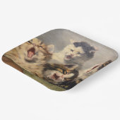 Assiettes En Carton Symphonie de Kitten par Julius Adam II (Angulaire)