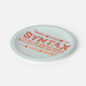 Assiettes En Carton Syntaxe Funky Structure de la phrase Grammaire (Angle)