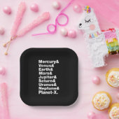 Assiettes En Carton Système solaire (Fête)