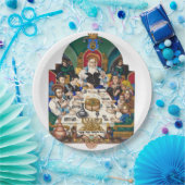 Assiettes En Carton Szyk la famille chez le Seder (Fête)