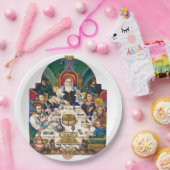 Assiettes En Carton Szyk la famille chez le Seder (Fête)