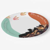 Assiettes En Carton T-Rex Anniversaire Bash, Fête Préhistorique Zone M (Angle)