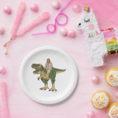 Assiettes En Carton T-Rex de Jésus (Fête)