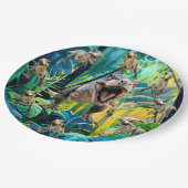 Assiettes En Carton T Rex Dinosaur (Angle)
