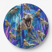 Assiettes En Carton T Rex Dinosaur (Devant)