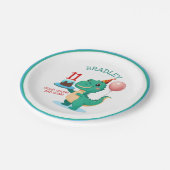 Assiettes En Carton T Rex Dinosaur 11e fête d'anniversaire (Angle)