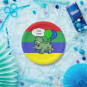 Assiettes En Carton T-Rex Dinosaur Plaques d'anniversaire à thème (Fête)