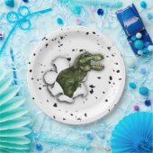 Assiettes En Carton T-Rex Dinosaur Plaques papier fête d'anniversaire (Fête)
