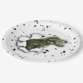 Assiettes En Carton T-Rex Dinosaur Plaques papier fête d'anniversaire (Angle)