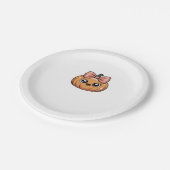 Assiettes En Carton T-shirt citrouille classique kawaii (Angle)