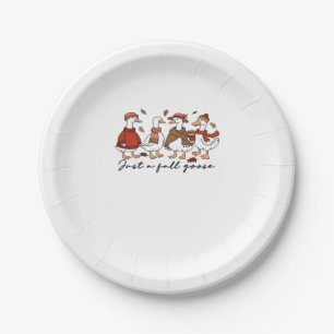 Assiettes En Carton T-shirt classique de l'oie d'automne