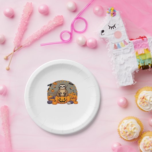 Assiettes En Carton T-shirt classique de Sloth-o-ween (Fête)