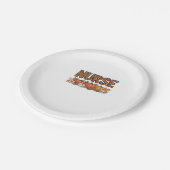 Assiettes En Carton T-shirt classique INFIRMIÈRE (Angle)