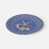 Assiettes En Carton T-shirt de plage (Angle)