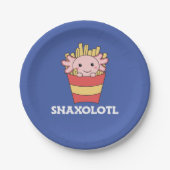 Assiettes En Carton T-shirt Snaxolotl Axolotl Lover Animaux mignons Fr (Devant)