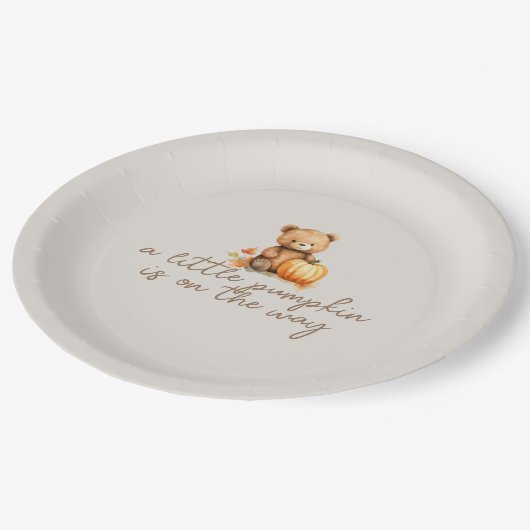 Assiettes En Carton Table de baby shower Halloween configurée : Plaque (Angle)