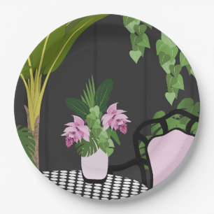 Assiettes En Carton Table Medinilla Pièce Jardin Cour