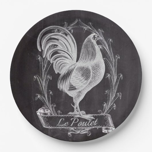 Assiettes En Carton tableau chic rustique (Devant)