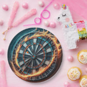 Assiettes En Carton Tableau de bord de feu avec explosion de bulle (Fête)