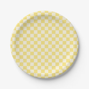 Assiettes En Carton Tableau de bord jaune