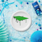 Assiettes En Carton Tableau de ping-pong (Fête)