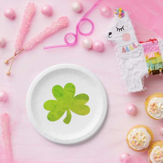 Assiettes En Carton Tableau irlandais shamrock Plaques de fête d'anniv (Fête)