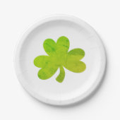 Assiettes En Carton Tableau irlandais shamrock Plaques de fête d'anniv (Devant)