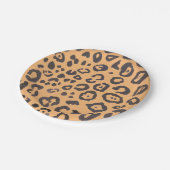 Assiettes En Carton Tableau Motif animal Empreinte de léopard (Angle)
