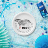 Assiettes En Carton Tableau original OX Nouvel An Chinois 2021 PP (Fête)