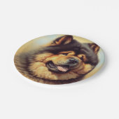 Assiettes En Carton Tableau vintage Chow-Chow (Angle)