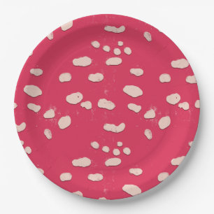 Assiettes En Carton Tabouret Toadstool Champignons Texture Plaque de P