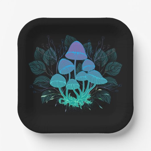 Assiettes En Carton Tabourets dans Bushes (Recto)