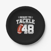 Assiettes En Carton Tackle 48e anniversaire 48 ans couple (Devant)