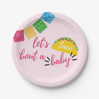 Assiettes En Carton Taco 'Bout a Baby Fiesta Baby shower 