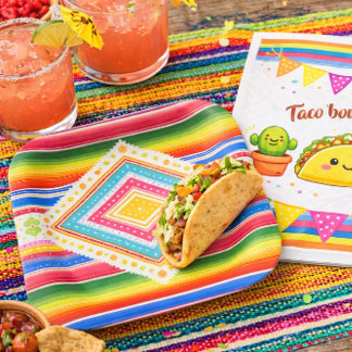 Assiettes En Carton Taco bout a Baby Shower