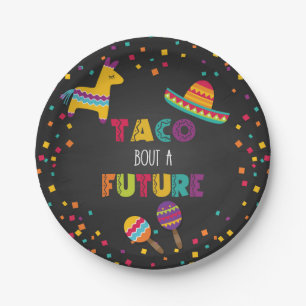 Assiettes En Carton Taco Bout a Future Fiesta Graduation Plate