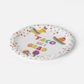 Assiettes En Carton Taco Bout a Grad Fiesta Plaque de graduation - Bla (Angle)