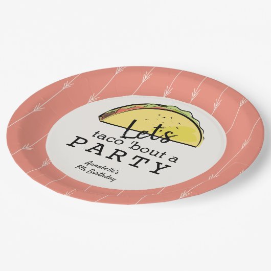 Assiettes En Carton Taco Bout A Party Fiesta Anniversaire (Angle)