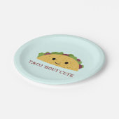 Assiettes En Carton Taco Bout Cute Kawaii Taco (Angle)