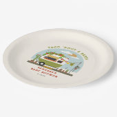 Assiettes En Carton Taco Bout Un Baby shower Vert Neutre Bébé (Angle)