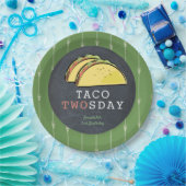 Assiettes En Carton Taco Deux Jours Mardi Chalkboard 2e Anniversaire (Fête)