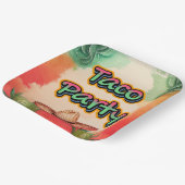 Assiettes En Carton Taco Time (Angulaire)