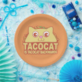 Assiettes En Carton Tacocat vers l'arrière II (Fête)