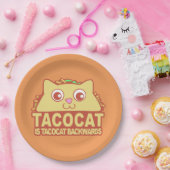 Assiettes En Carton Tacocat vers l'arrière II (Fête)