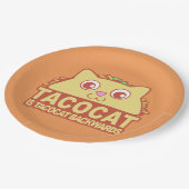 Assiettes En Carton Tacocat vers l'arrière II (Angle)