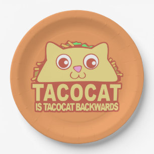 Assiettes En Carton Tacocat vers l'arrière II
